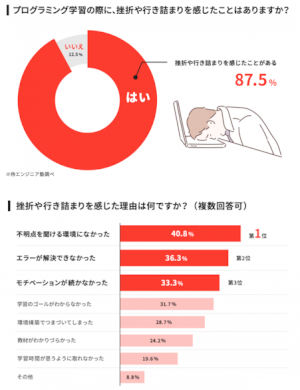 プログラミング学習における挫折率・理由の調査