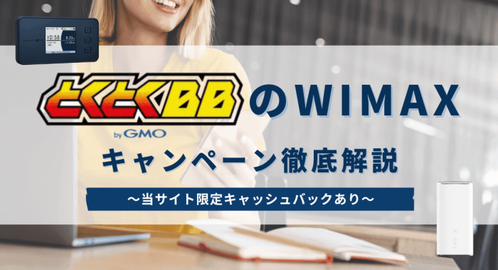 GMOとくとくBBのキャッシュバックキャンペーンについて解説します