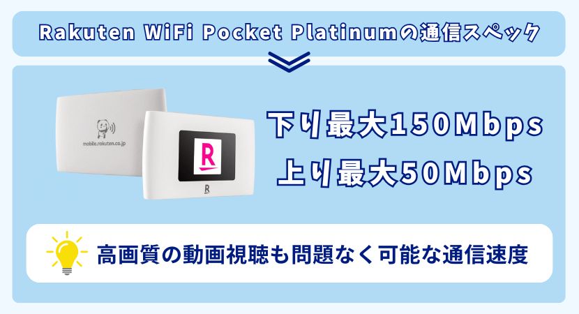 Rakuten WiFi Pocket Platinumの詳細