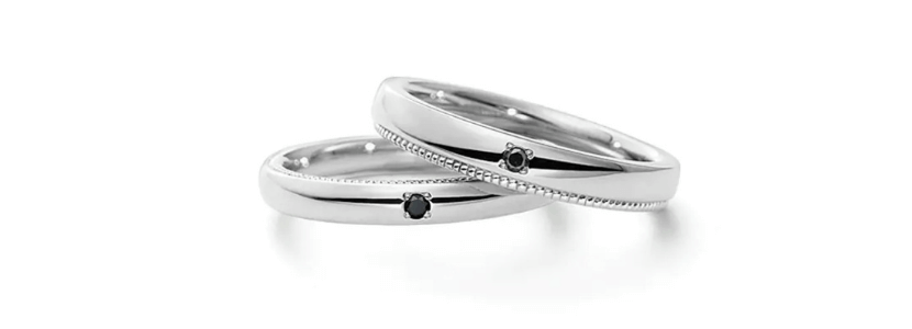 ブラックダイヤモンドの結婚指輪