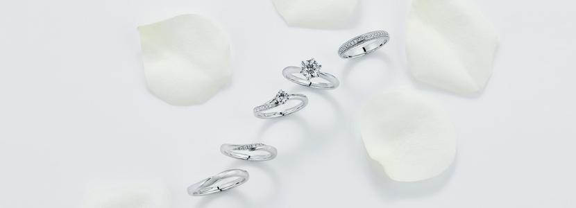 結婚指輪・婚約指輪の豊富なデザイン