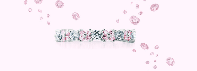 ピンクダイヤモンドの結婚指輪・婚約指輪