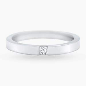 結婚指輪「プリンセスカット・マリッジリング」