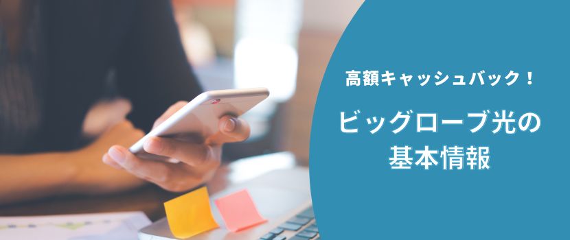 高額キャッシュバック！ビッグローブ光の基本情報