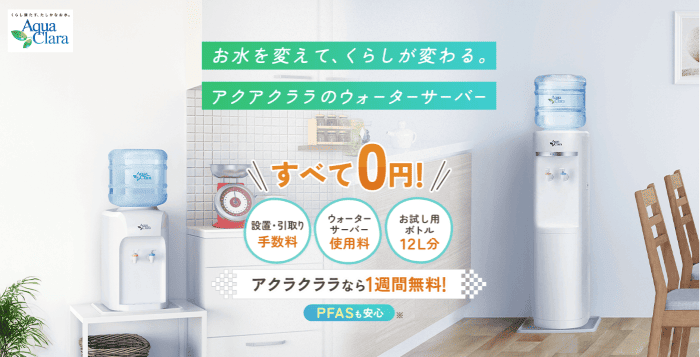 アクアクララお試しキャンペーン