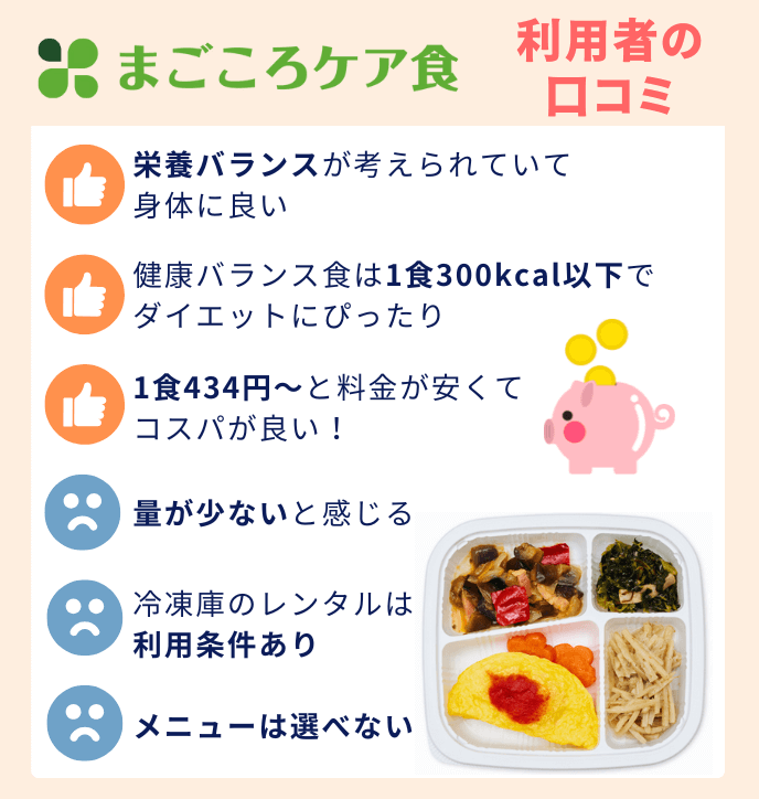 まごころケア食口コミまとめ