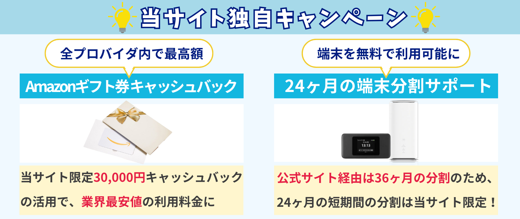 当サイト限定キャンペーン