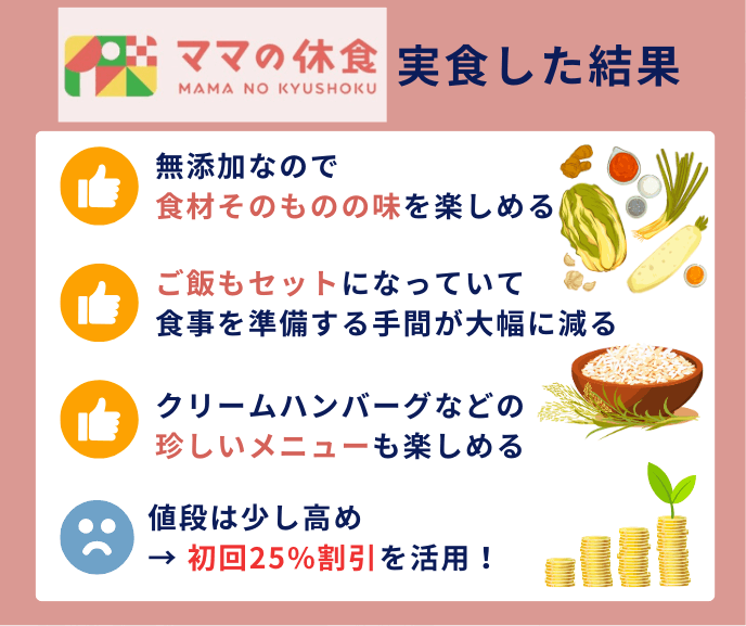 ママの休食を実食した感想まとめ