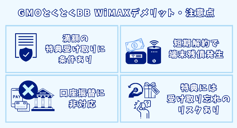 契約前に知っておくべき注意点やデメリットについて解説します