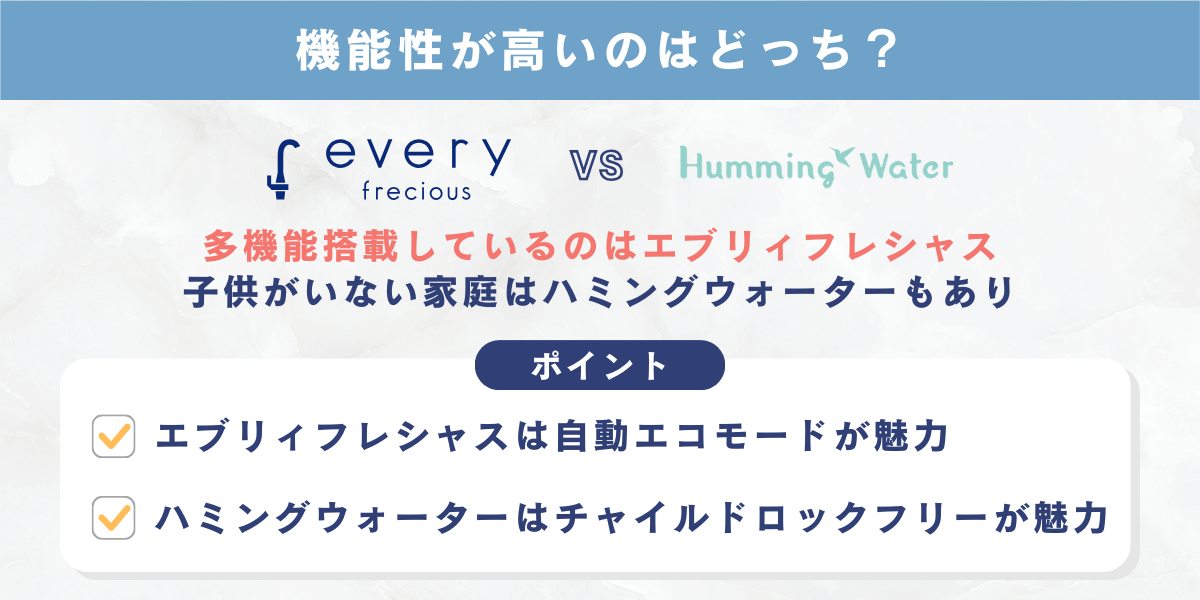 機能性が良いのはどっち？