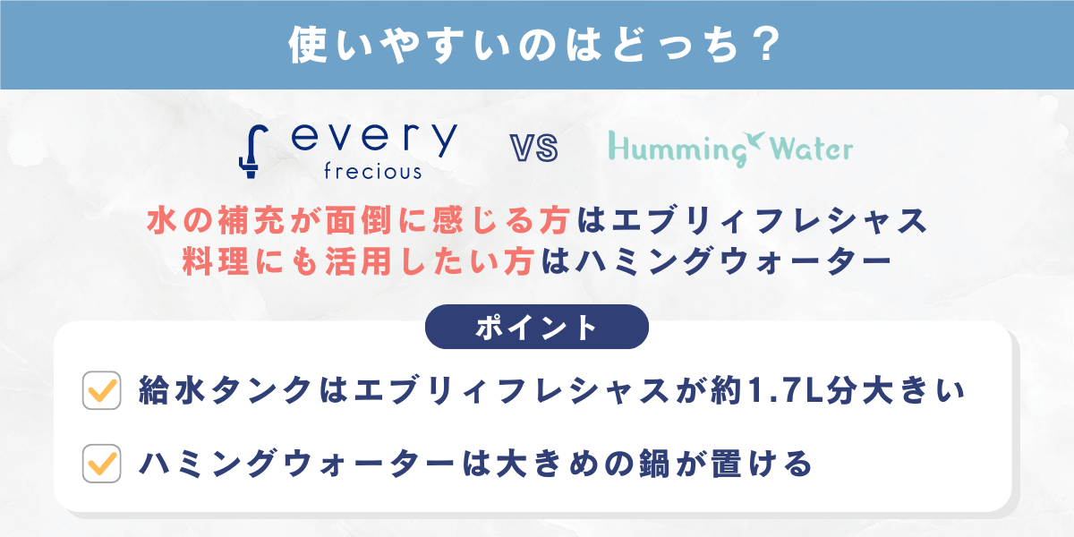 使いやすいのはどっち？