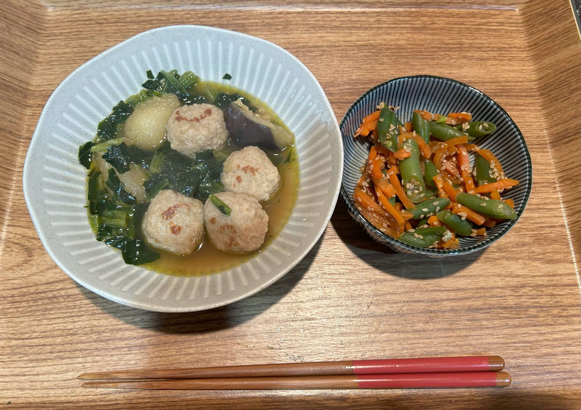 鶏つくねと冬瓜の和風煮