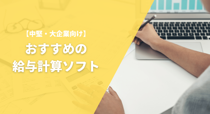 中堅・大企業向け　おすすめの給与会計ソフト