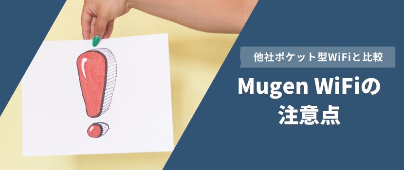 MUGEN WiFiの注意点