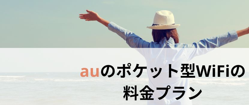 auのポケット型WiFiの料金プラン