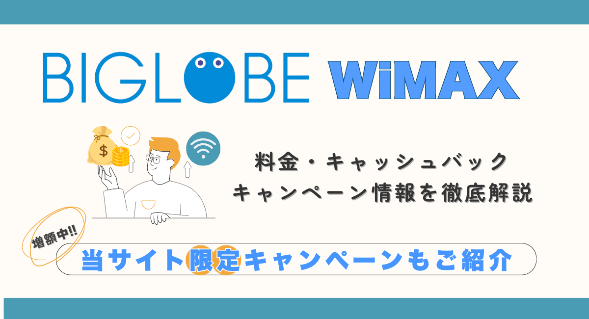 BIGLOBE WiMAXキャンペーンについて