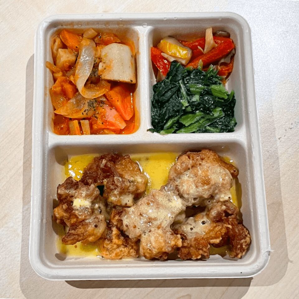 米油で揚げた鶏の唐揚げ やみつきハニーマスタード