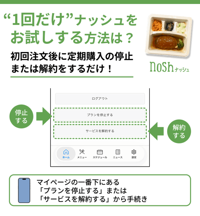 ナッシュを1回だけお試しする方法