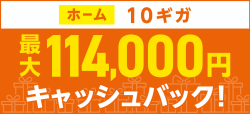 auひかり最大114,000円キャッシュバック