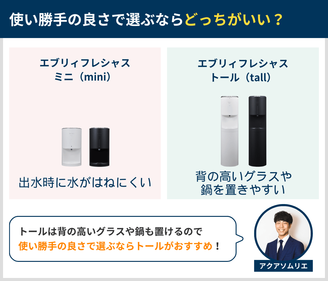 使い勝手の良さで選ぶならどっち？