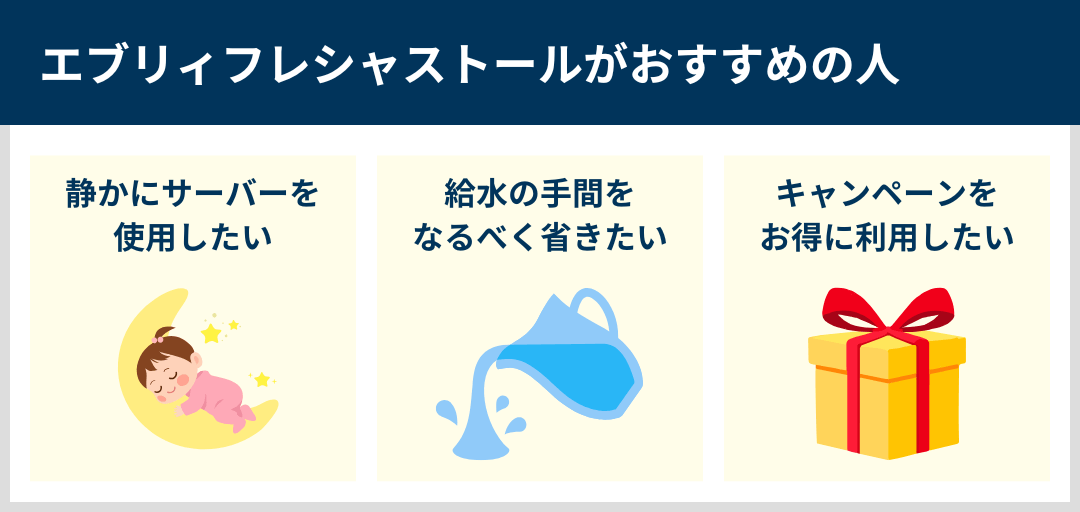 エブリィフレシャストールがおすすめの人