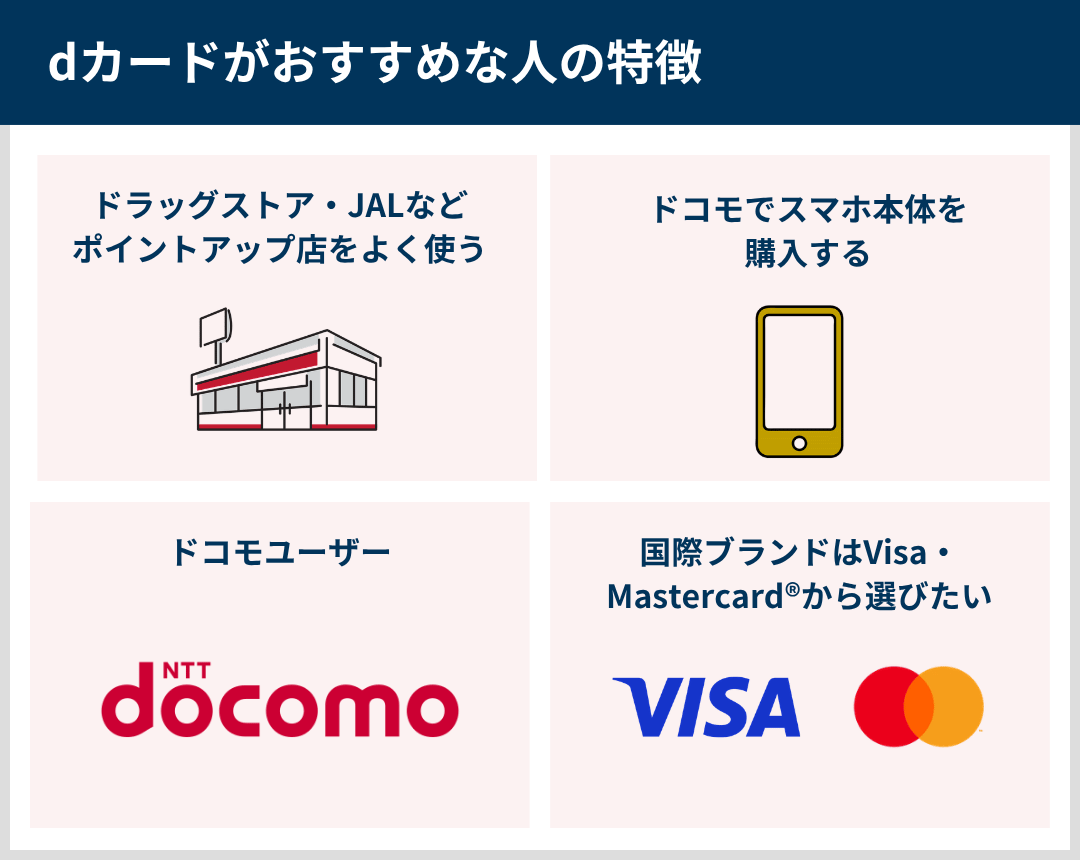dカードがおすすめな人の特徴