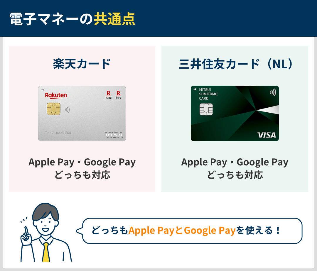 電子マネーを比較した共通点