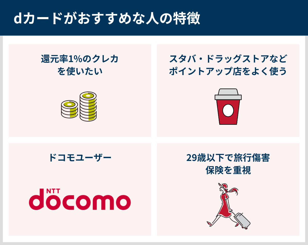 dカードがおすすめな人の特徴