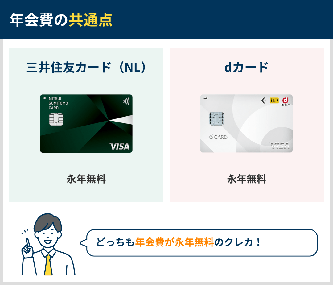 年会費の共通点