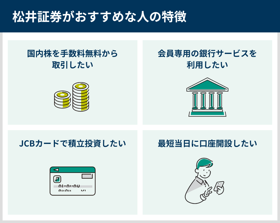 松井証券がおすすめな人の特徴