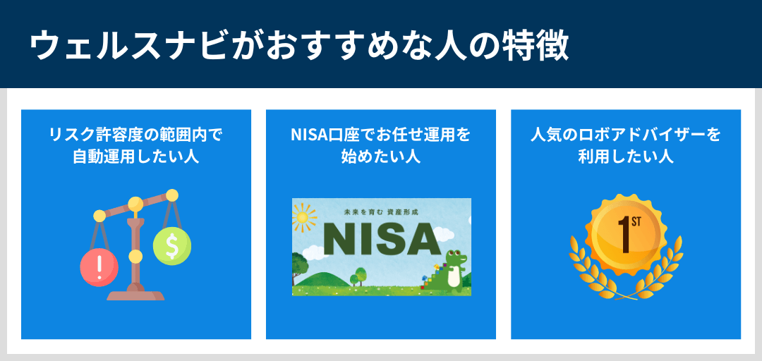 ウェルスナビがおすすめな人の特徴