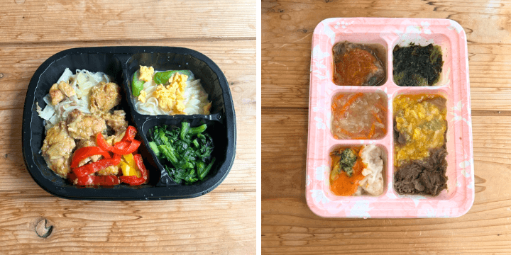 健康直球便を試食している様子