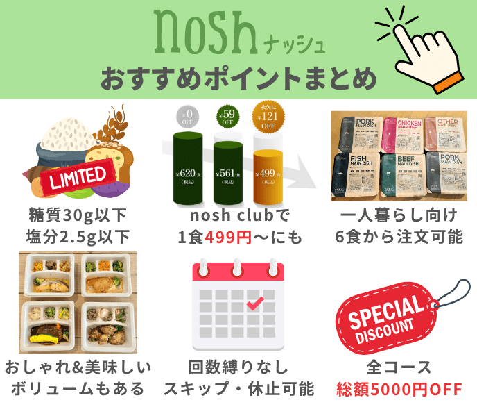ナッシュおすすめポイントまとめ