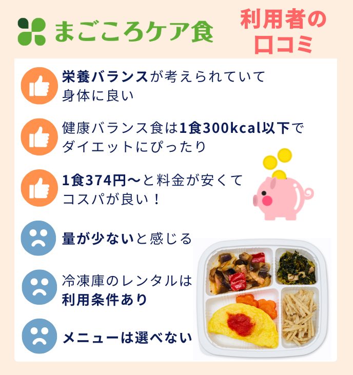 まごころケア食口コミまとめ