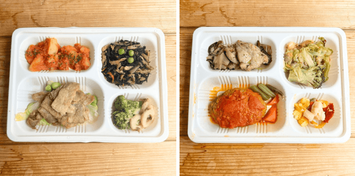 Mealsを試食している様子