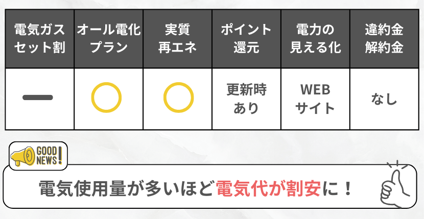 idemitsuでんきの特徴