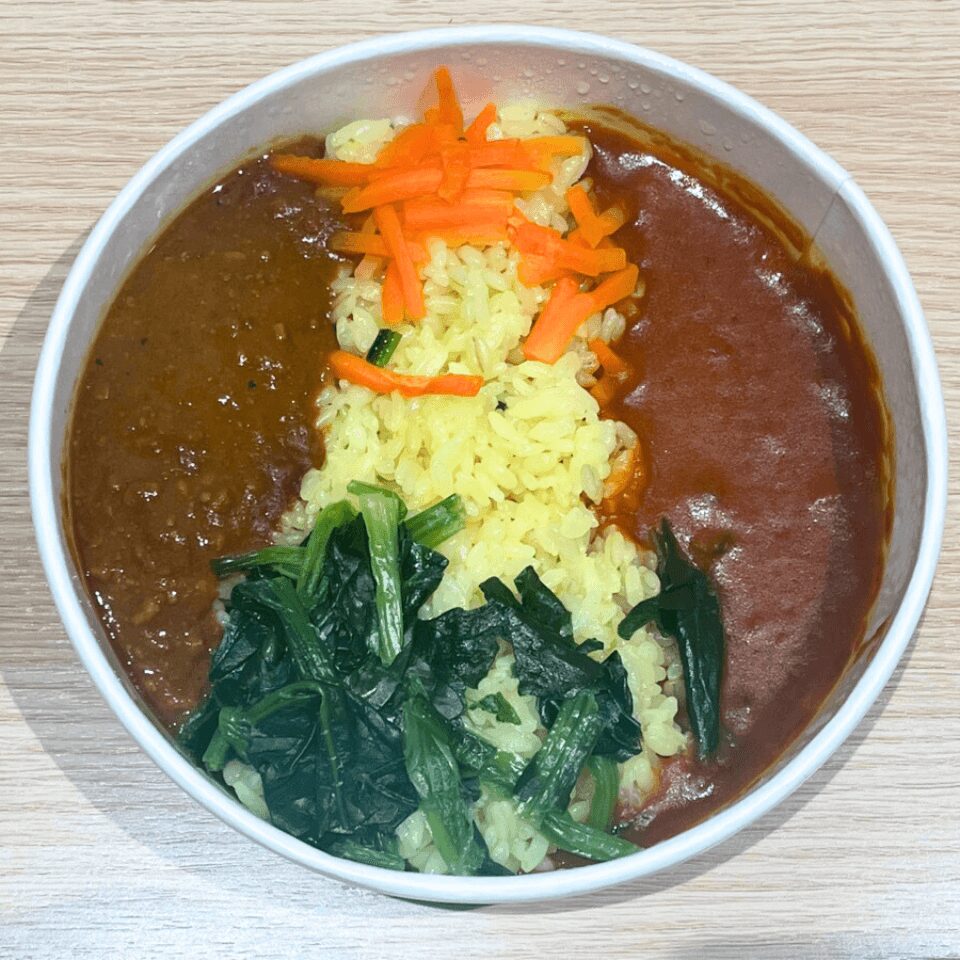 14種のスパイス 2種盛りキーマ&トマトカレー