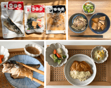 わんまいるを試食している様子