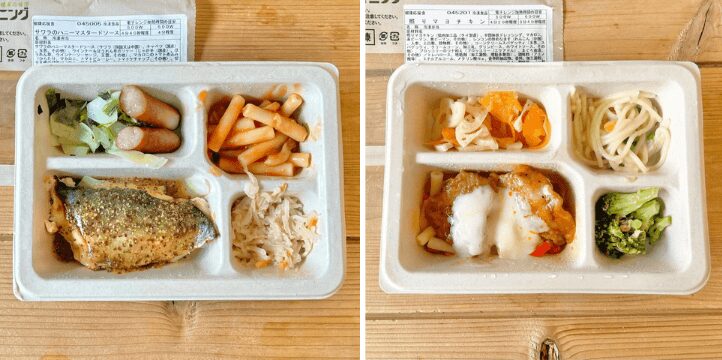 ウェルネスダイニングを試食している様子