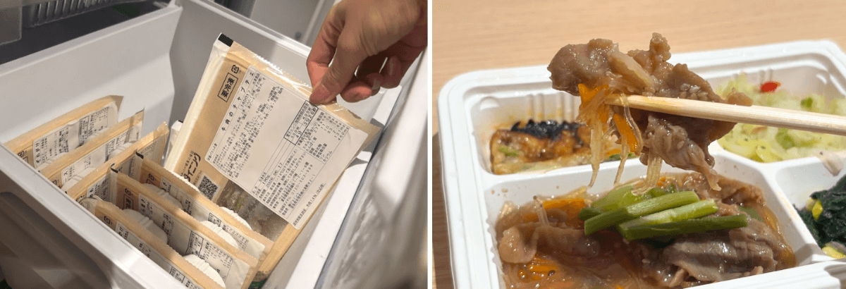 ウェルネスダイニングを試食している様子