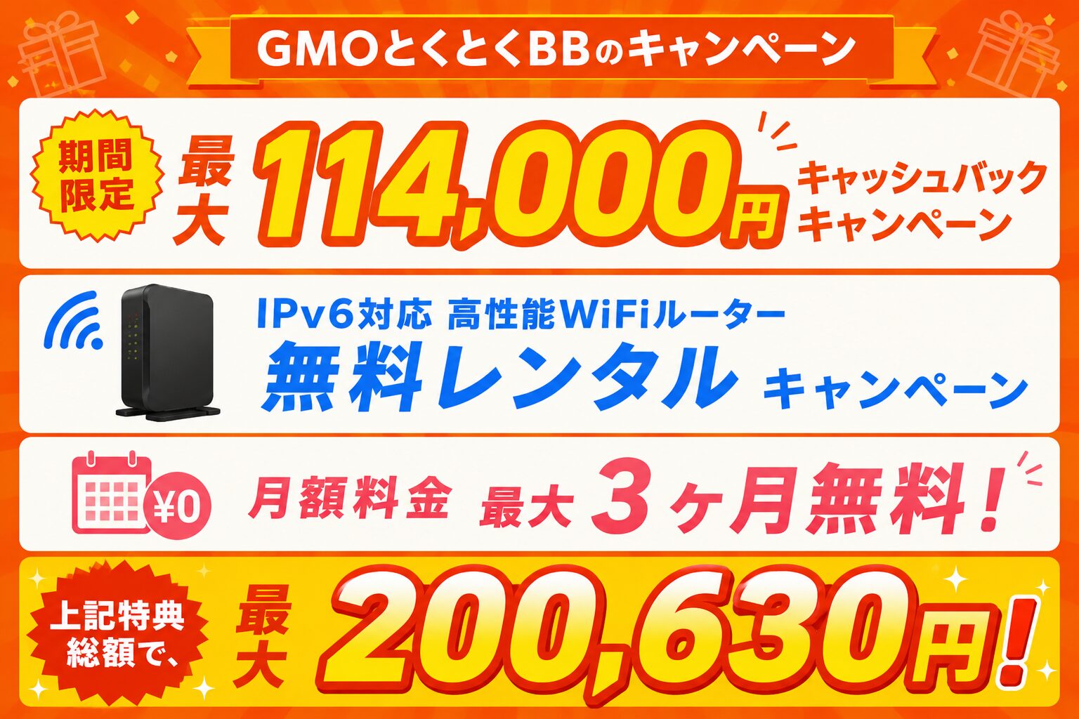 auひかり×GMOのキャンペーン内容