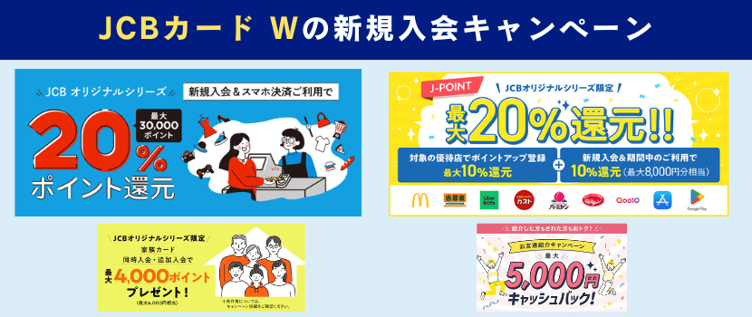 JCBカードW新規入会キャンペーン
