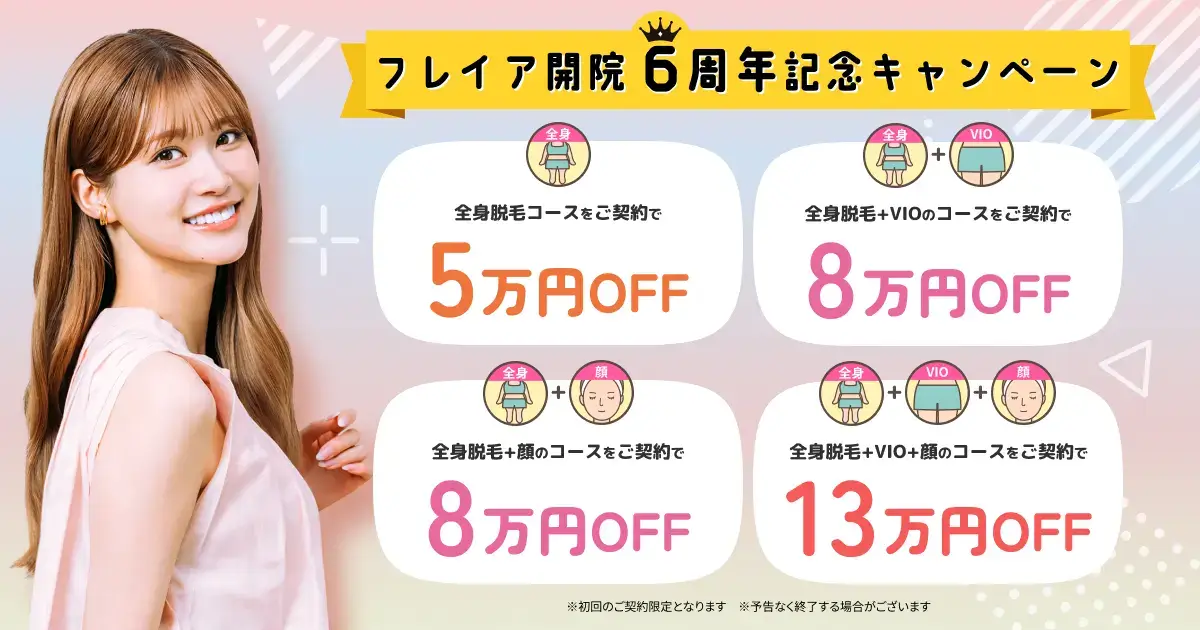 フレイアクリニックキャンペーン情報