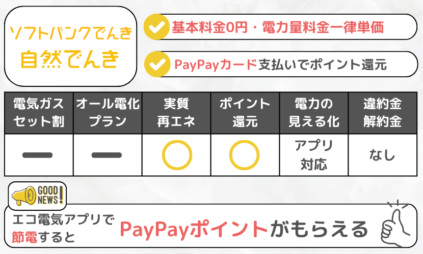 自然でんきの特徴