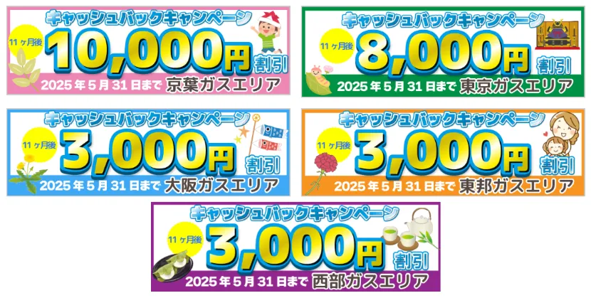 エルピオ都市ガス2025年5月のキャンペーン