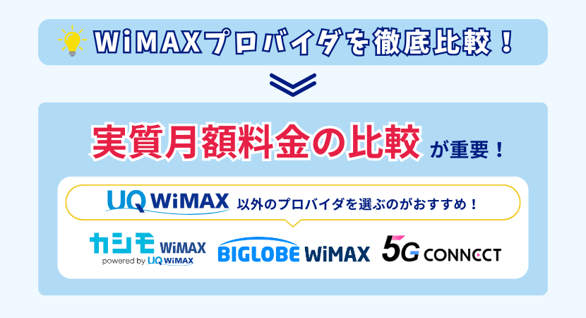 ワイマックスの料金ランキング
