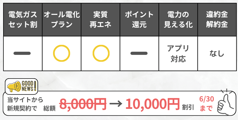 オクトパスエナジーの特徴