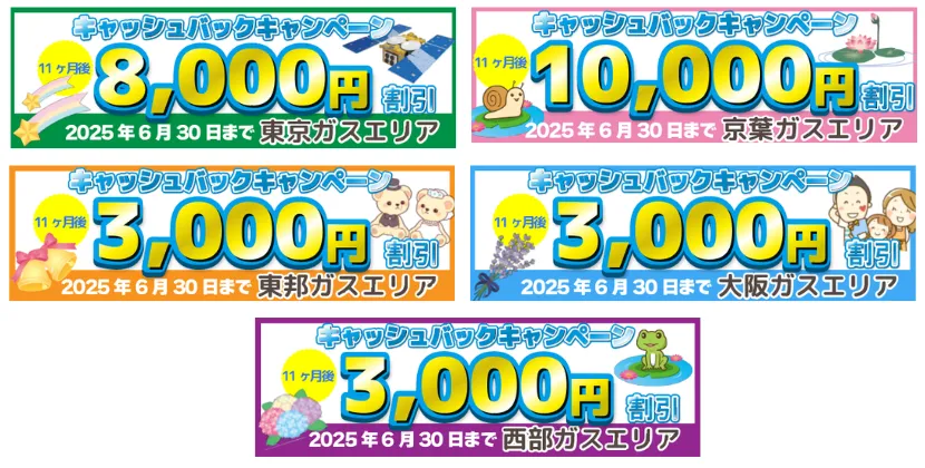 エルピオ都市ガス2025年6月のキャンペーン