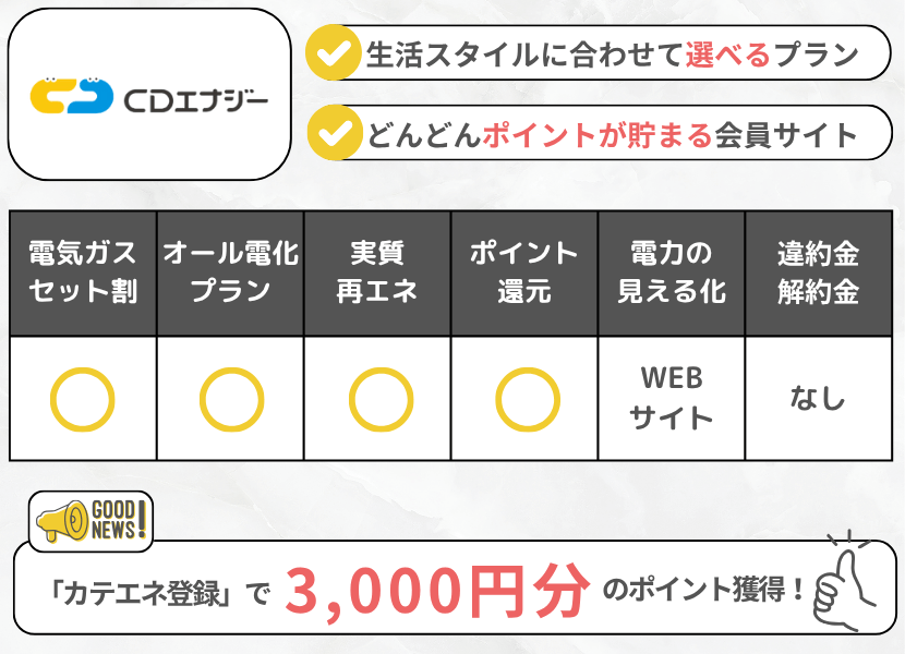 CDエナジーダイレクトの特徴CPありフル