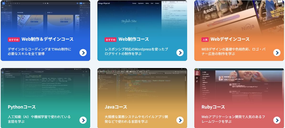 忍者CODEのコースの一例